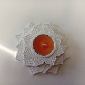 Tealight candle holder White Star