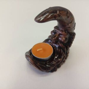 Tealight candle holder Half Moon