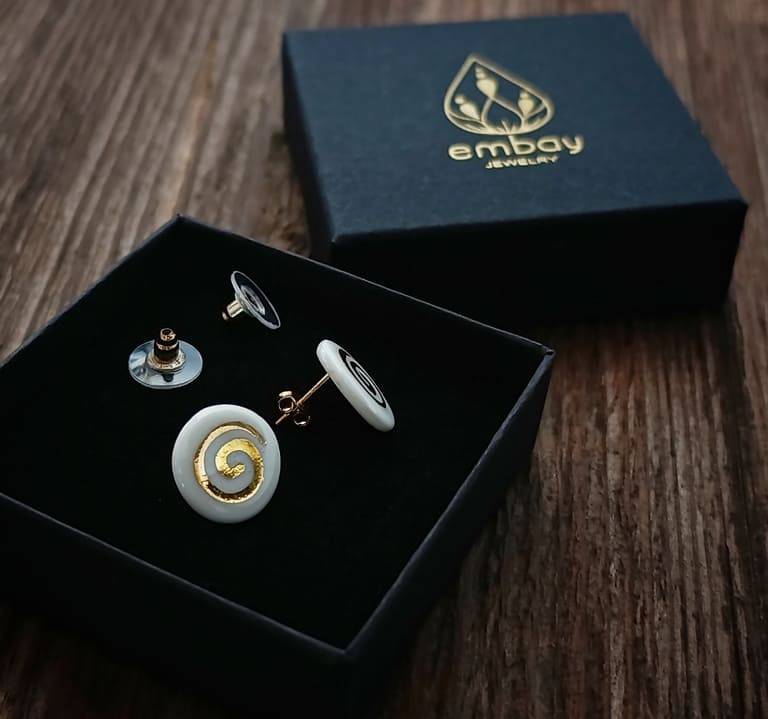 EmbayGoldSpiralPorcelainEarrings2