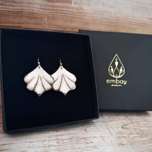 Porcelain Flower Earrings