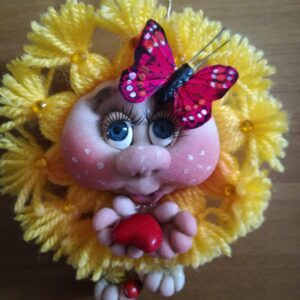 Handmade Rag doll Sunny butterfly