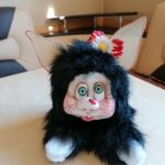 Handmade Rag doll ladybug on the nose