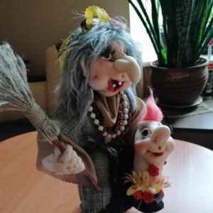 Handmade Rag doll street cleaner