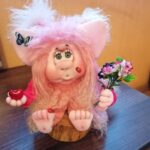 Handmade Rag doll daughter of nature, sits and waits for you