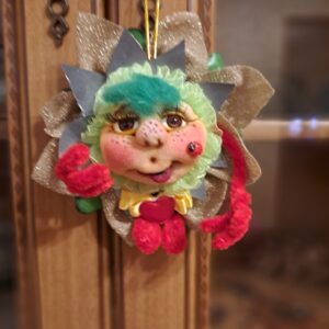 Handmade Rag doll ladybug on the sun