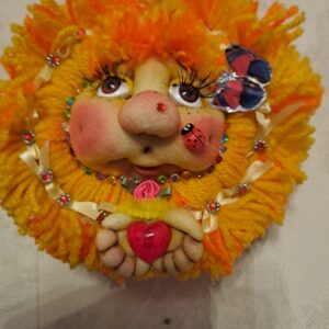 Handmade Rag doll take my Heart with care