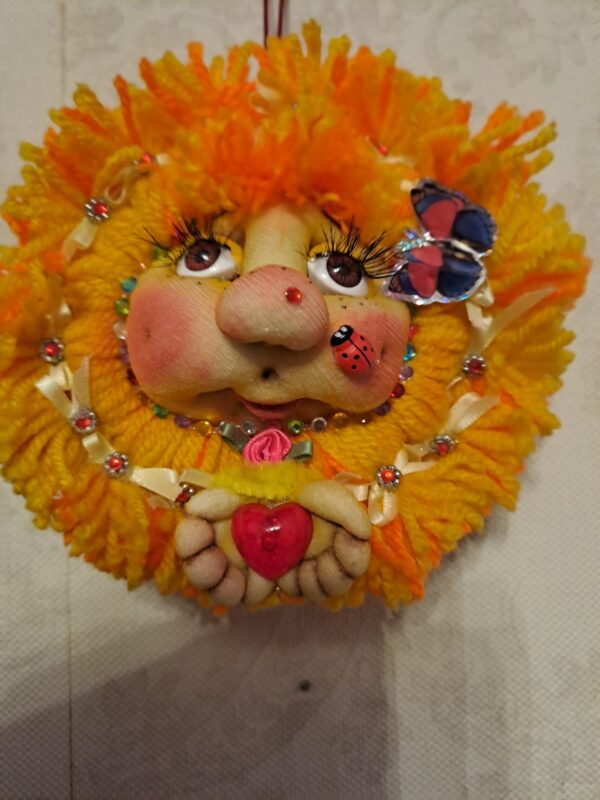 Handmade Rag doll take my Heart with care