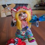 Handmade Rag doll a lonely lady walking