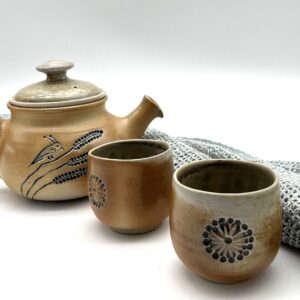 Ceramics Tea set: teapot 0.4L + tea bowls 2 pcs