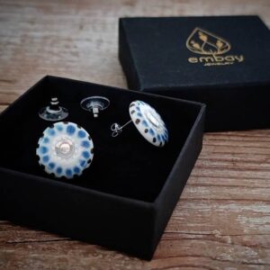 Blue Porcelain Earrings